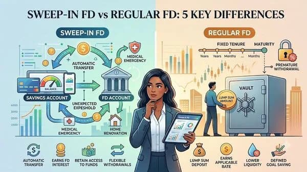 Sweep-in FD vs regular FD: 5 key differences investors should know